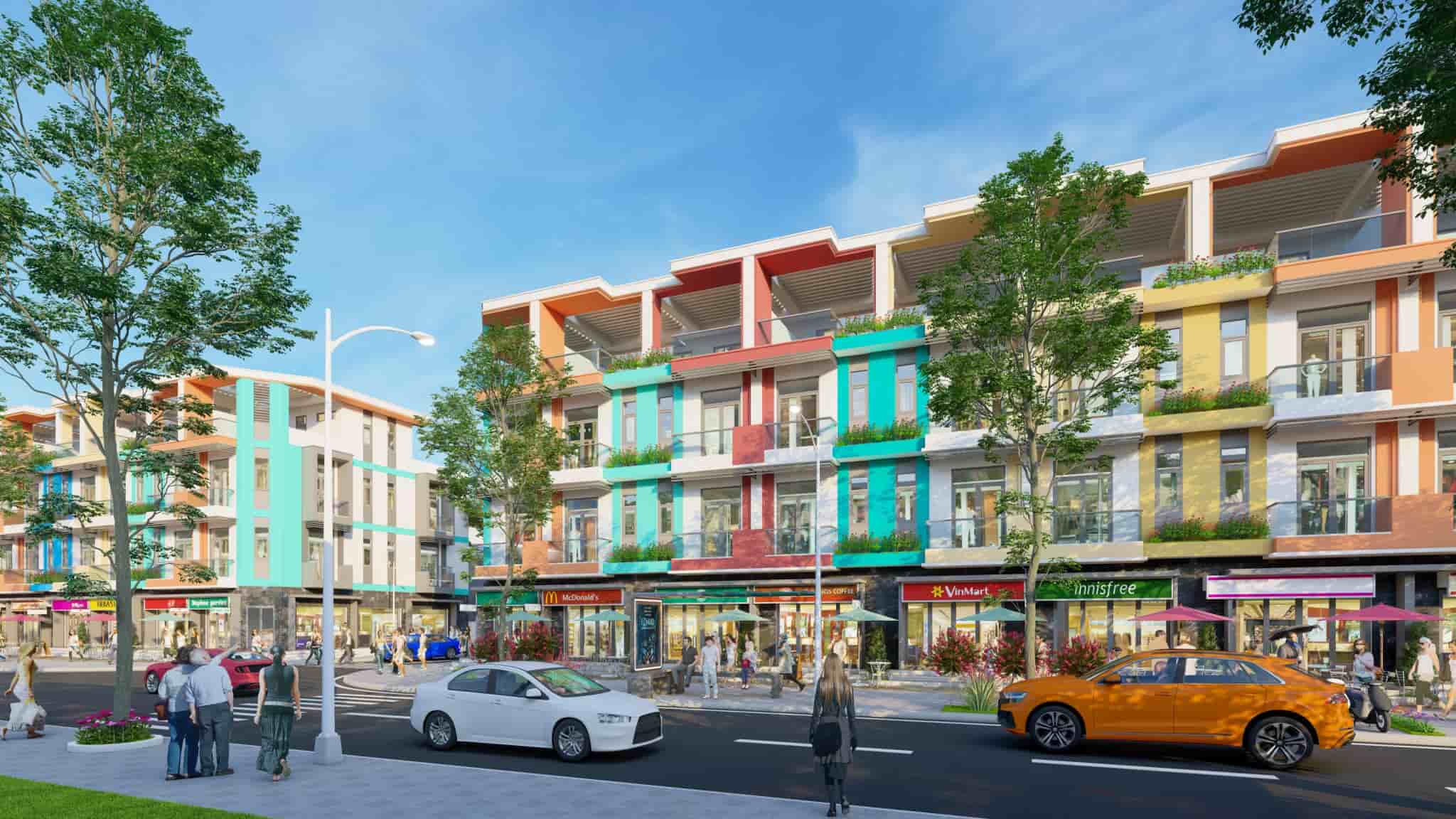 Phối cảnh thiết kế nhà phố, shophouse thương mại tại khu dân cư An Residence