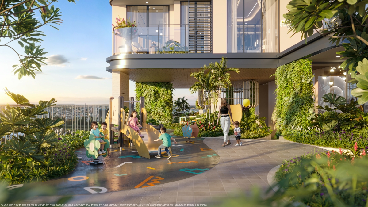 Sân chơi trẻ em tại dự án căn hộ Vlasta Premier Phú Thuận
