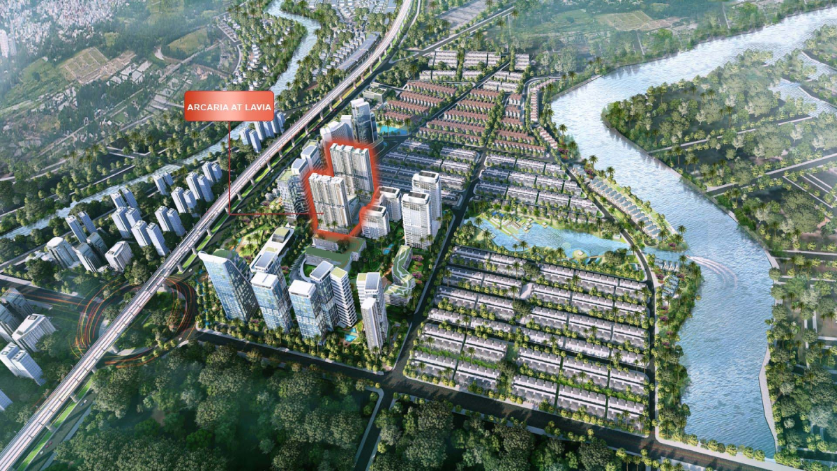 Vị trí dự án căn hộ Arcadia at Lavia mặt tiền đường Nguyễn Hữu Thọ, Nhà Bè
