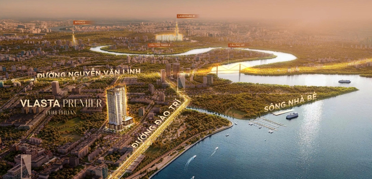 Vị trí dự án Vlasta Premier Phú Thuận quận 7