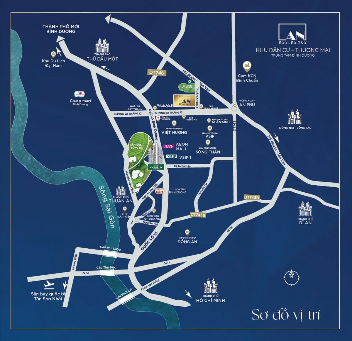 Vị trí khu dân cư An Residence